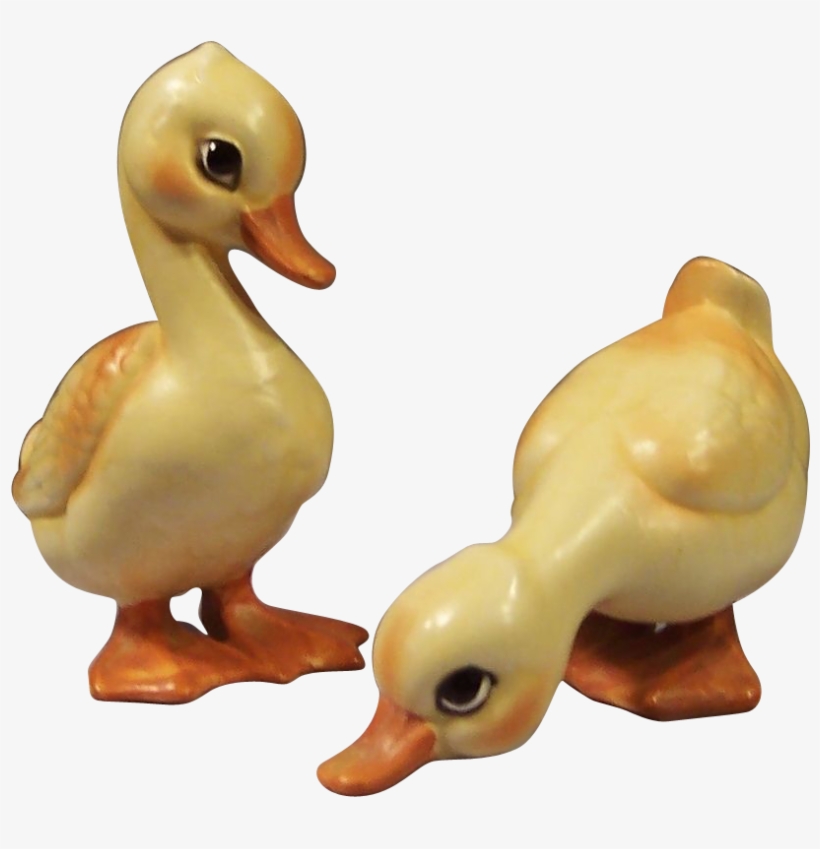 Vintage Easter Lefton Baby Ducks Ducklings H6981 From - Duck, transparent png download