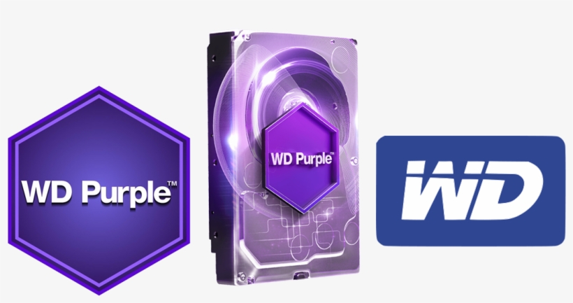 Western Digital - Wd 4tb 3.5 Inch Purple Surveillance Internal Hard Drive, transparent png download