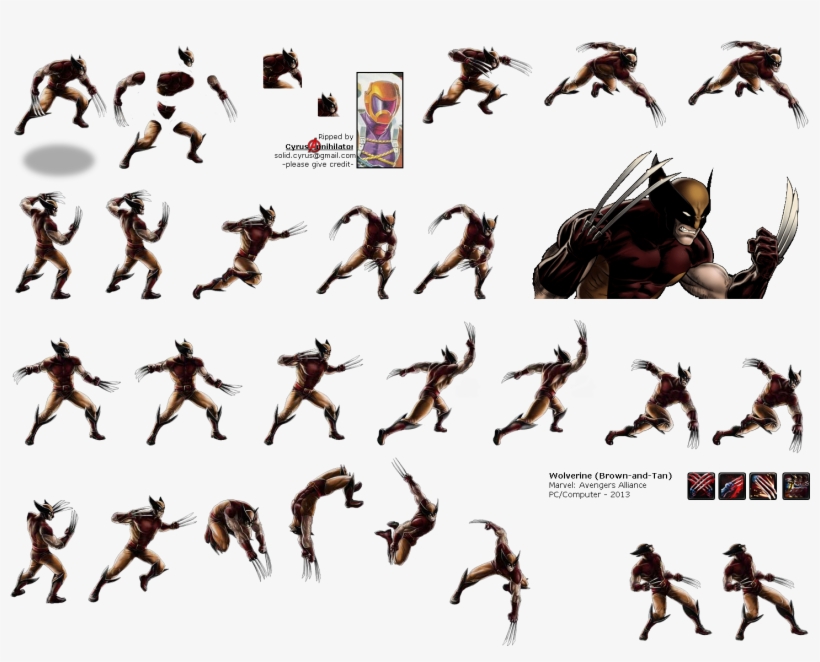 Click For Full Sized Image Wolverine - Marvel Avengers Alliance Wolverine X Force, transparent png download