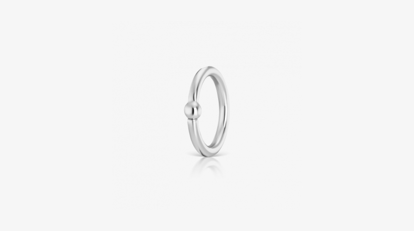 16g 8mm Fixed Ball Ring Image - Earring, transparent png download