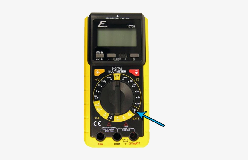Connect One Test Lead To One Side Of The Switches Terminals - Tek 10709 Digital Multimeter, transparent png download