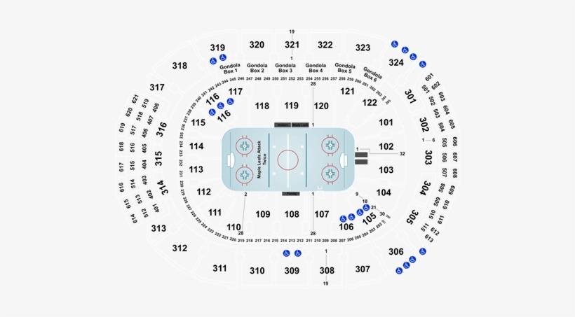 Row Ga Air Canada Centre, transparent png download