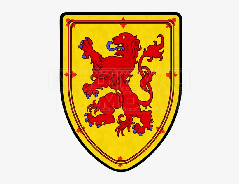 Scotland Lion Steel Battle Shield - Lion On Roman Shields, transparent png download