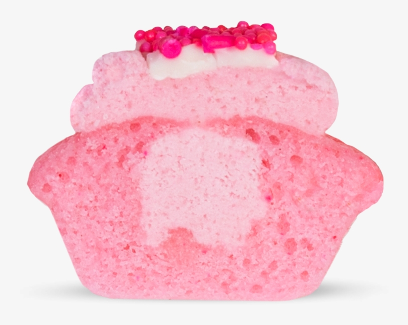Small Cross Image Of Pink Sugar Cookie Cupcake - Sugar Cookie, transparent png download