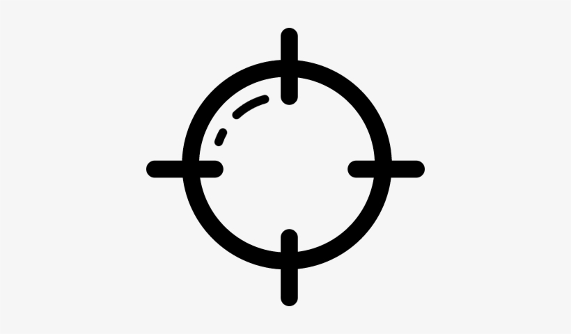 Crosshair Vector - Target Icon Png, transparent png download