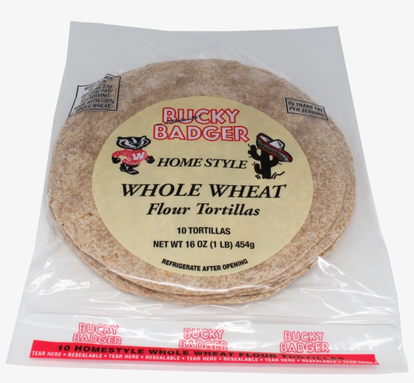 Bucky Badger Wheat Tortillas - Bucky Badger Tortillas, transparent png download