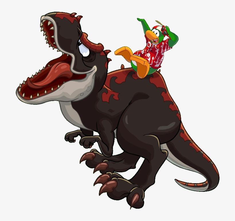Sl Prehistoric Rookie On Dino - Club Penguin Rookie 2014, transparent png download
