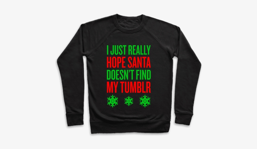 Hope Santa Doesn't Find My Tumblr Pullover - Pennywise X Mr Babadook, transparent png download