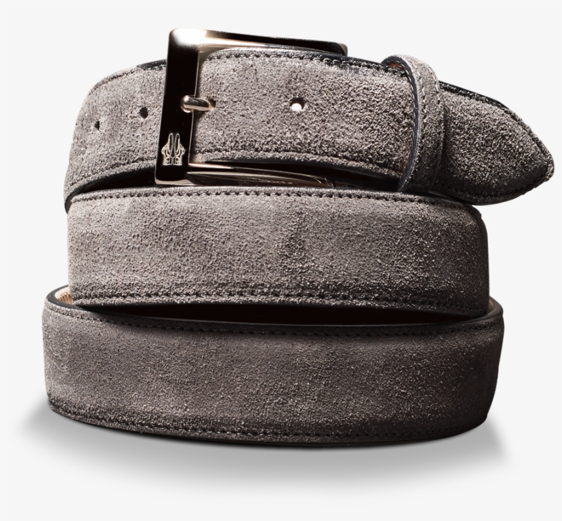 Belt In Velour Asphalt - Belt, transparent png download