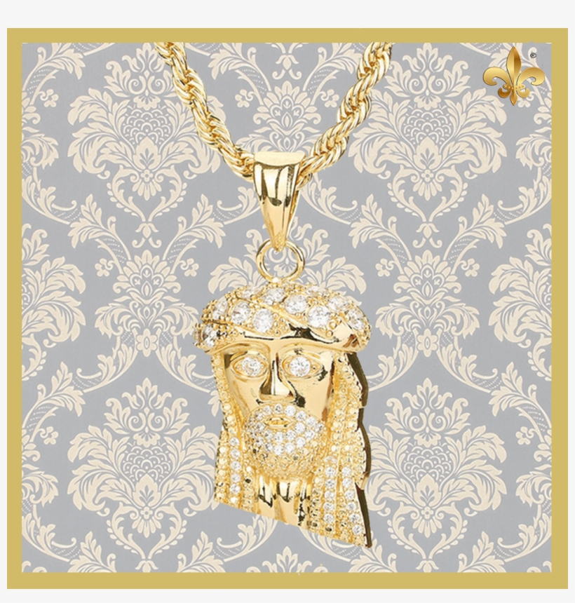 Gold & Diamond Jesus Piece - Cweel Jesus Head Pendant Necklace For Women Men Christian, transparent png download