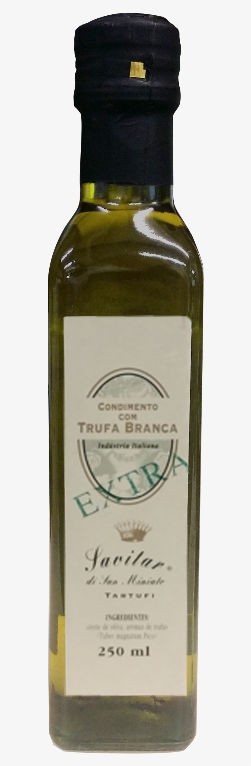 Azeite Com Trufas Brancas Savitar 250ml - Glass Bottle, transparent png download