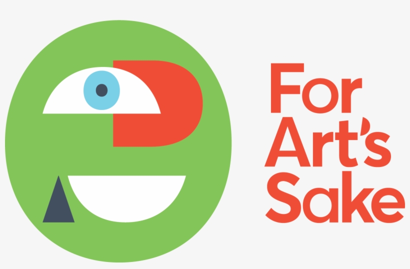 For Arts Sake Face And Logo Orange Type@4x - Art, transparent png download