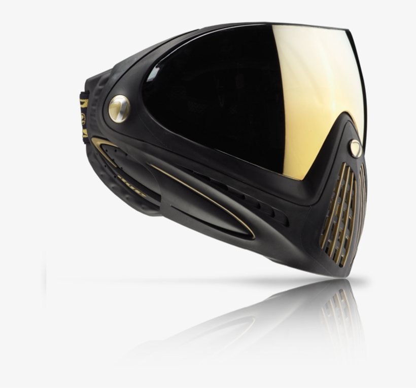 Dye Precision I4 Paintball Mask Goggles Black Gold - Dye I4 Gold Black, transparent png download