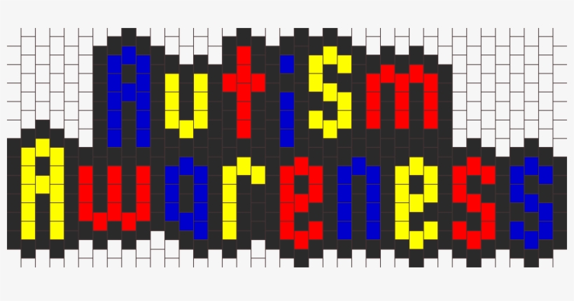Autism Awareness Sign - Autism Perler Beads, transparent png download