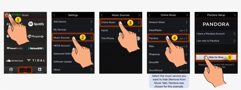How To Hide Music Service On The Heps App - Heos App Zone 2, transparent png download