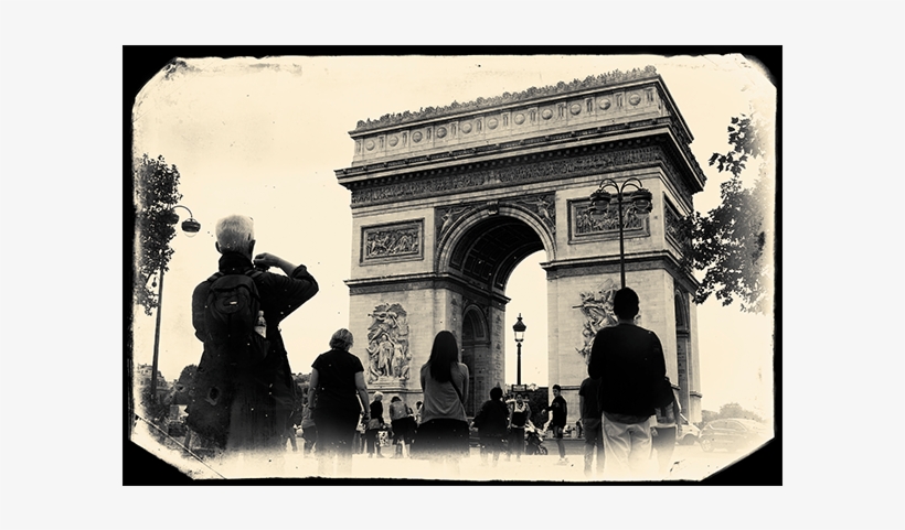 Arc De Triomphe, Paris, Vintage Photo Effect - Arc De Triomphe, transparent png download