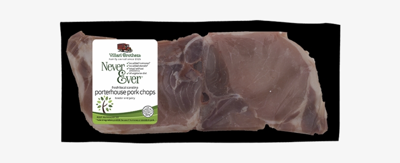 Porterhouse Pork Chop - Go Green, transparent png download