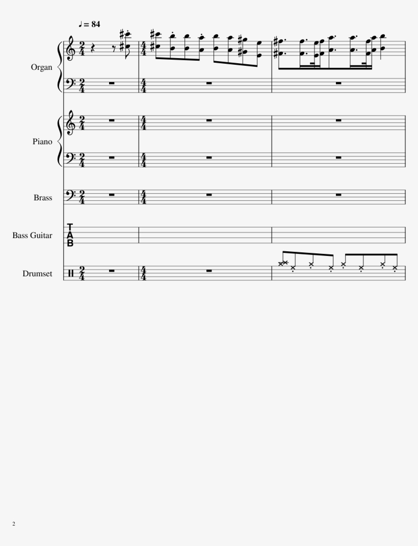 Boondocks Theme Sheet Music 2 Of 11 Pages - Boondocks Theme Piano, transparent png download