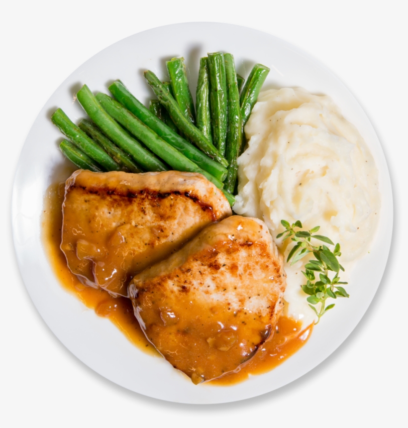 Brandy Apple Glazed Pork Chops - Pork Chop, transparent png download