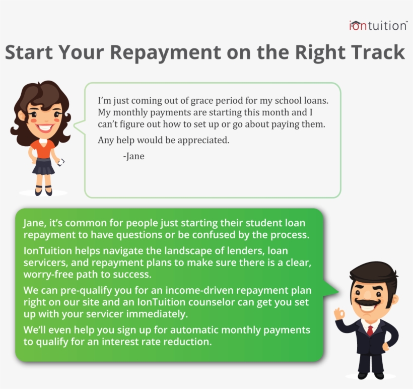 Start Your Student Loan Repayment On The Right Track - Cartoon, transparent png download