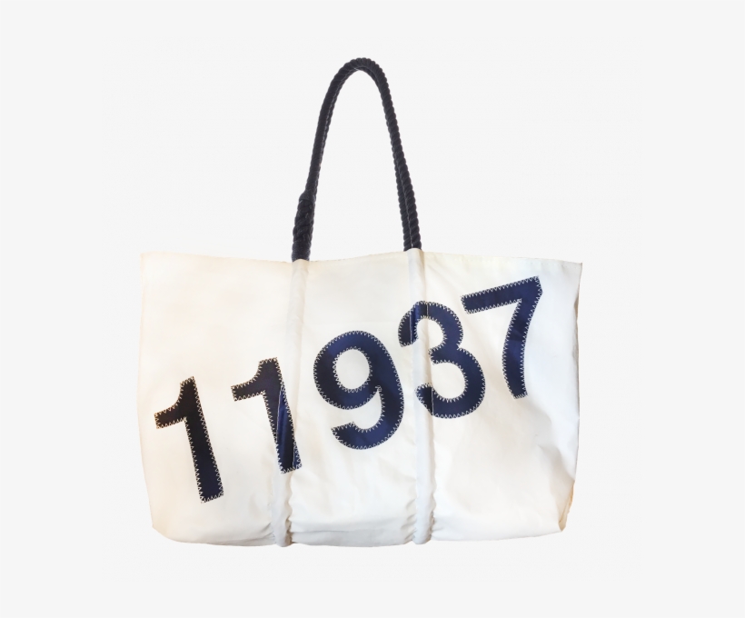Handcrafted From Recycled Sails On The Working Waterfront - Tote Bag, transparent png download