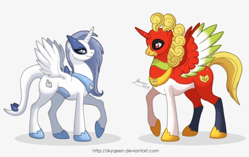 Mysweetqueen, Ho-oh, Lugia, Pokémon, Ponified, Pony, - My Little Pony: Friendship Is Magic, transparent png download