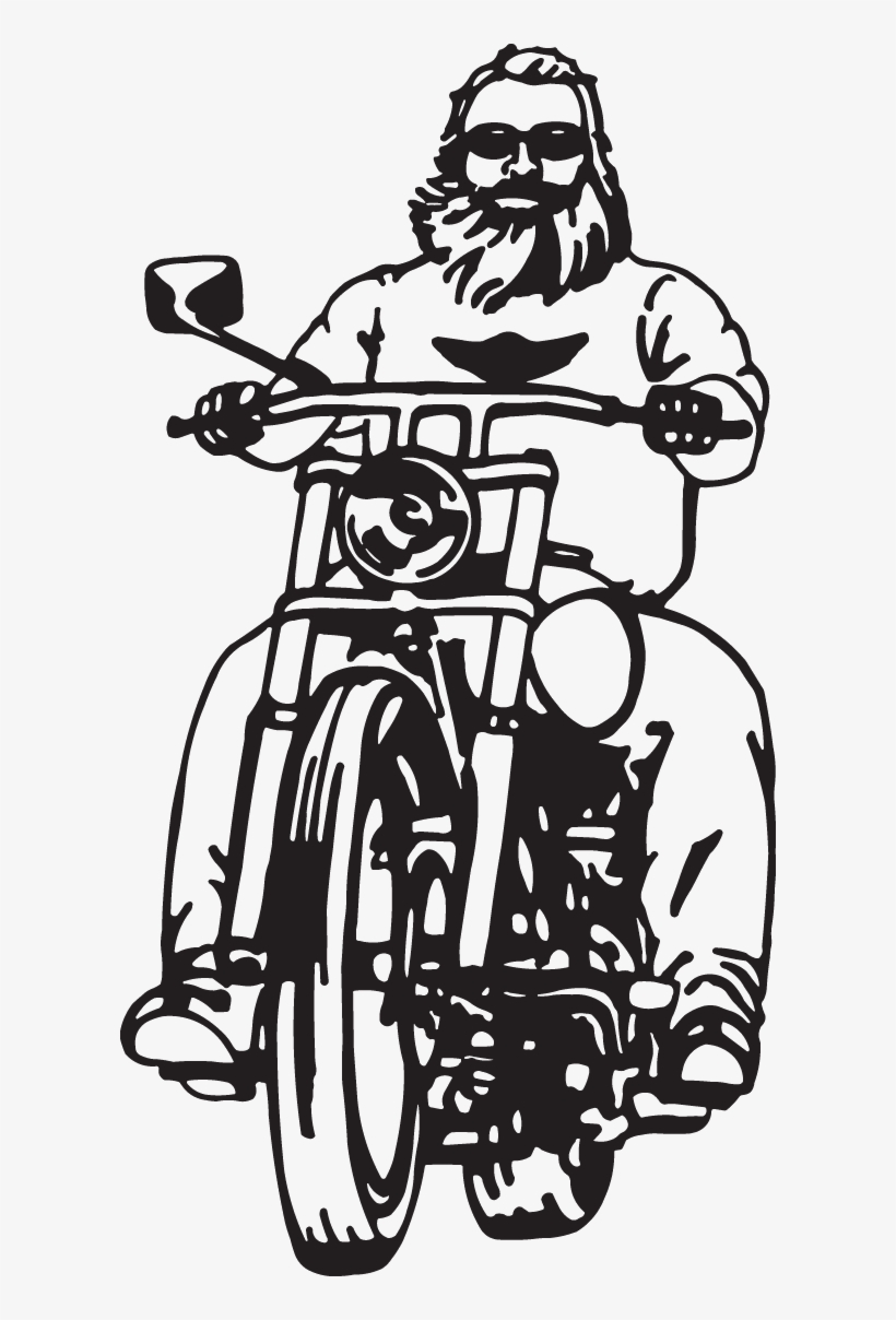 Motorcycle Rider Decal, transparent png download