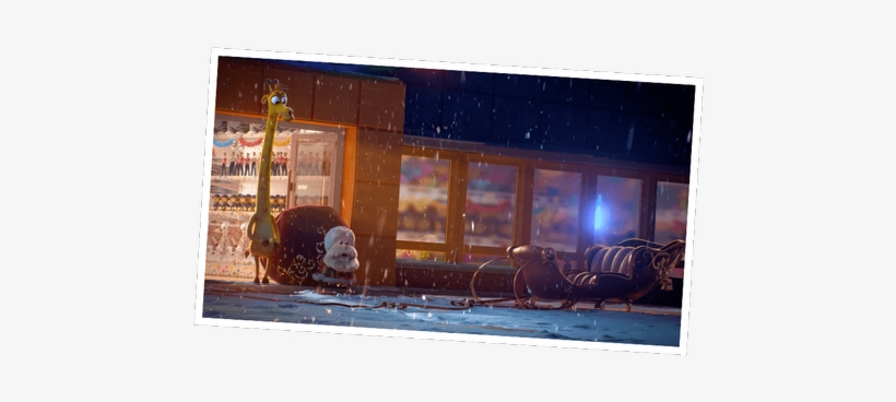 Santa Is Rushing To Toys R Us On His Sleigh, Where - Display Window, transparent png download