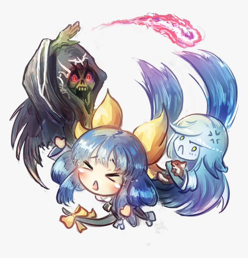 Guilty Gear Ik Dizzy Chibi No Bg By Cubehero-dabcjqt - Cartoon, transparent png download