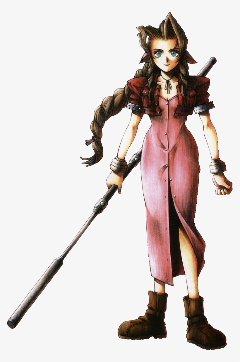 Her Bust Is Nowhere Near As Large As Tifa's, And It's - Aerith Gainsborough, transparent png download