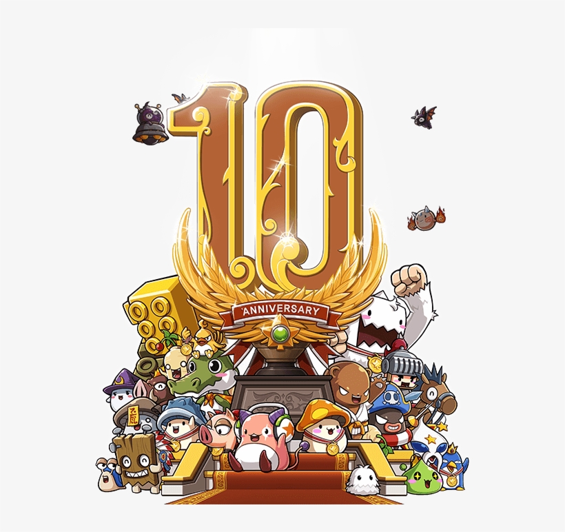 Maplestory Logo Maplestory 10 Anniversary Logo Maplestory 10th