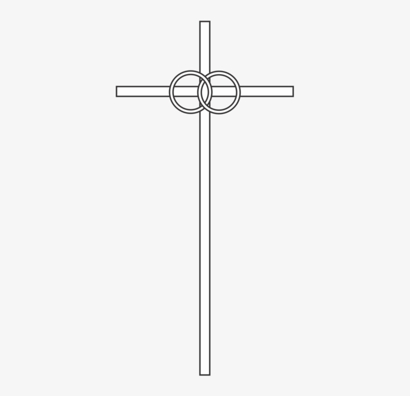Wedding Ring Christian Cross - Wedding Ring, transparent png download