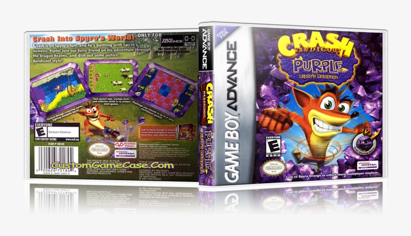Crash Bandicoot Purple Riptos Rampage - Game Boy Advance, transparent png download