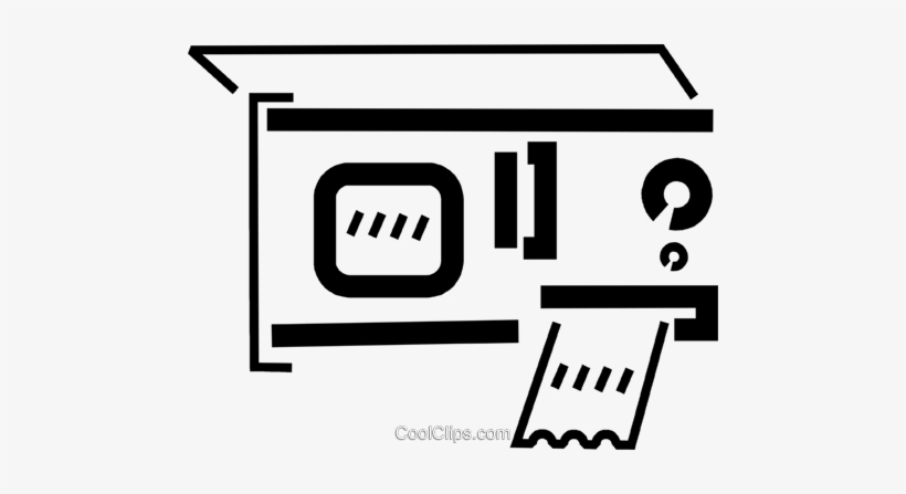 Parking Ticket Dispenser Royalty Free Vector Clip Art - Ticket Dispenser Clipart, transparent png download