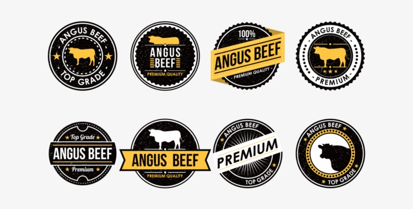 Vecteur Angus Beef Labels - Boule Disco - Boucles Doreilles Clous Femme - Titane, transparent png download