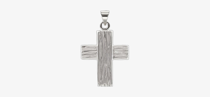 Rugged Cross - Jewelryweb.com Sterling-silver Men's Ridged Cross 24-inch, transparent png download