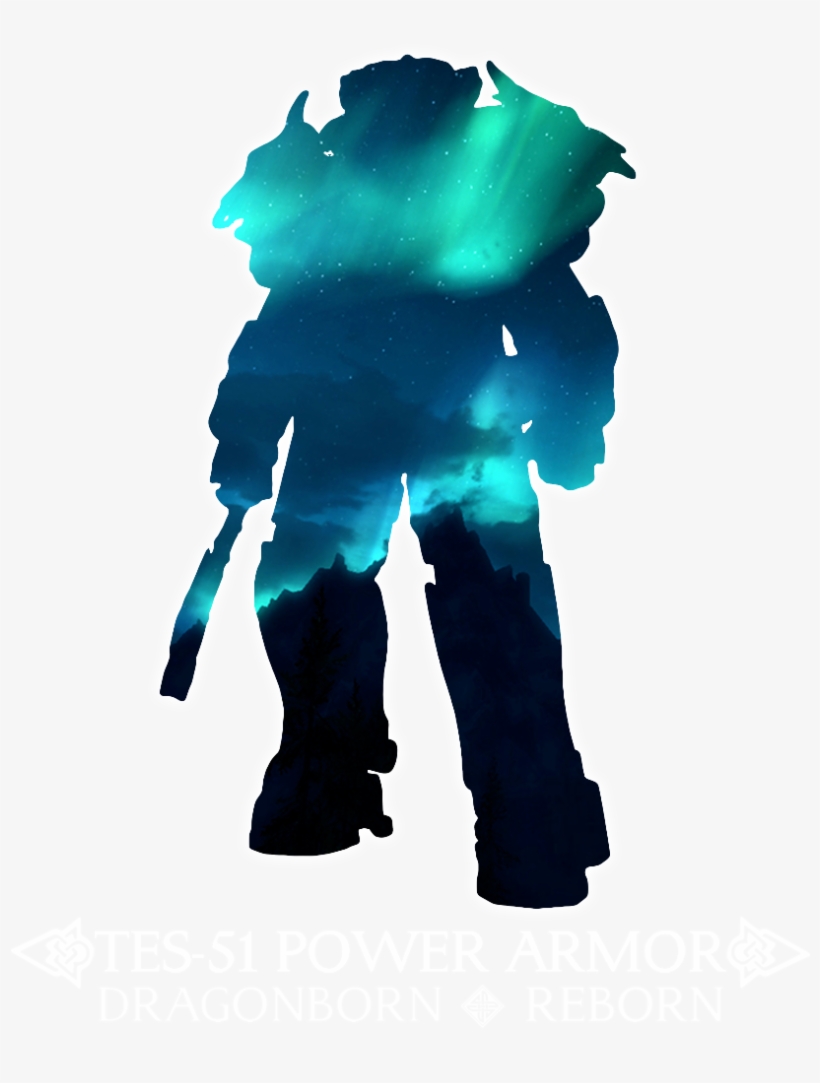 Translations Available On The Nexus - Fallout 4 Power Armor Silhouette, transparent png download