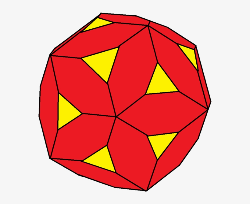 Chamfered Icosahedron, transparent png download