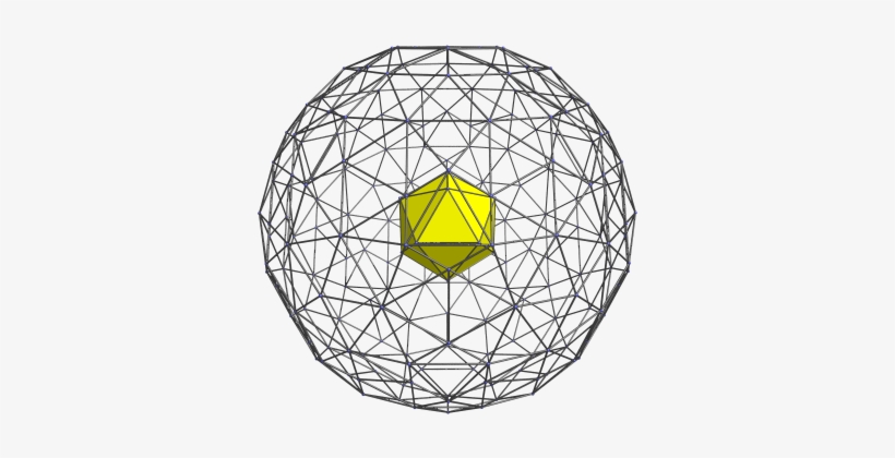 Parallel Projection Of The Rectified 600-cell Into - Rectified 600-cell, transparent png download