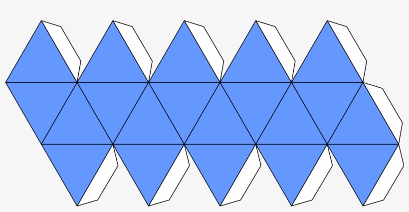 Foldable Icosahedron - Icosahedron, transparent png download