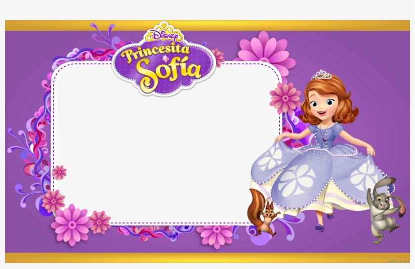 Marco De Fotos De La Princesa Sofía, Más De 30 Diseños - Invitation Sofia The First, transparent png download