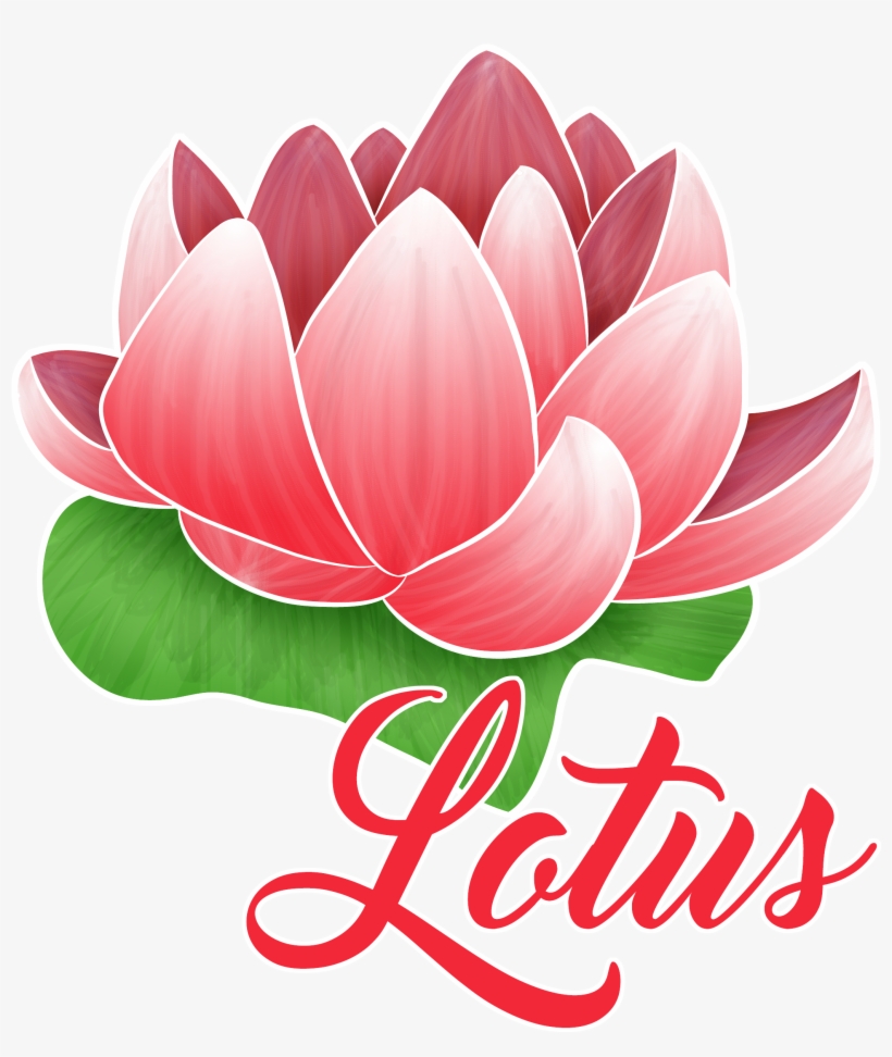 Lotus Logo Red - Sacred Lotus, transparent png download