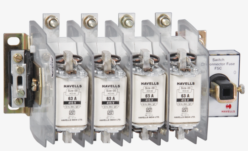 Kompact Ezo Switch Disconnector Fuse Unit Four Pole - Switch Disconnector Fuse Unit, transparent png download