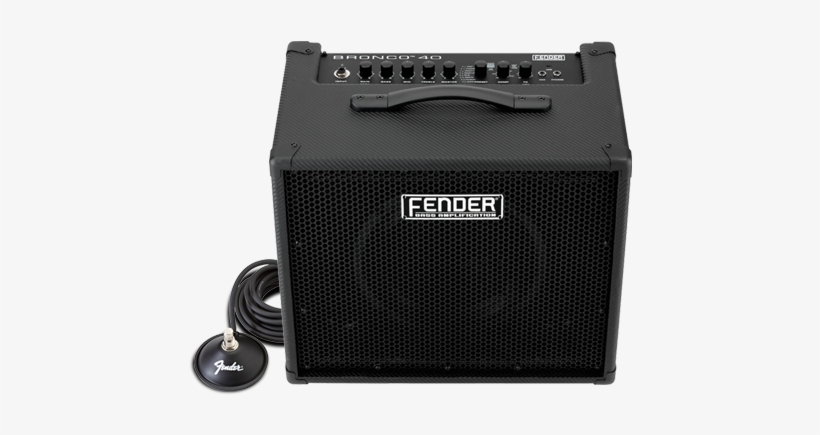 Bg Bronco Page Head - Fender Bronco 40 1x10 Bass Combo Amp, transparent png download