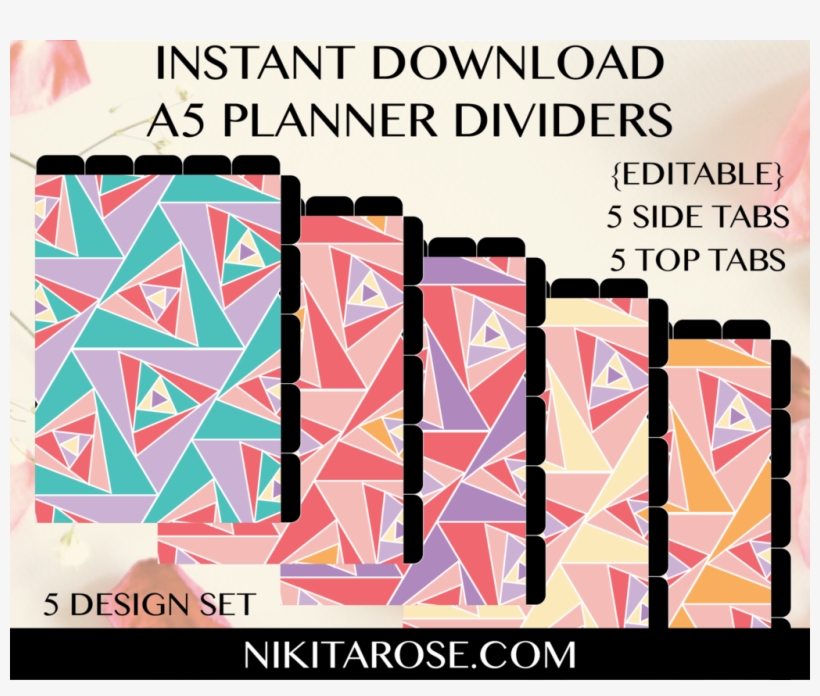 A5 Dividers - Geometry, transparent png download