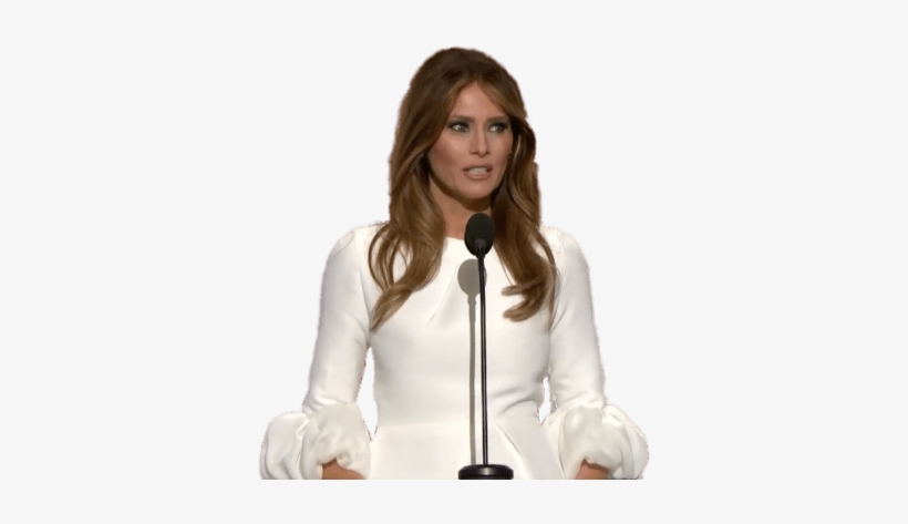 Melania Trump Speaking - Portable Network Graphics, transparent png download