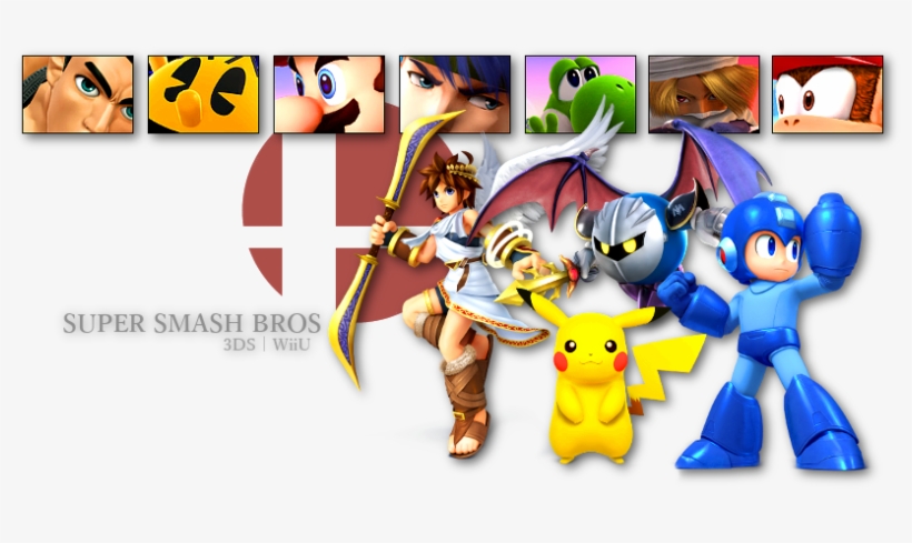 Super Smash Bros - Super Smash Bros. For Nintendo 3ds And Wii U, transparent png download