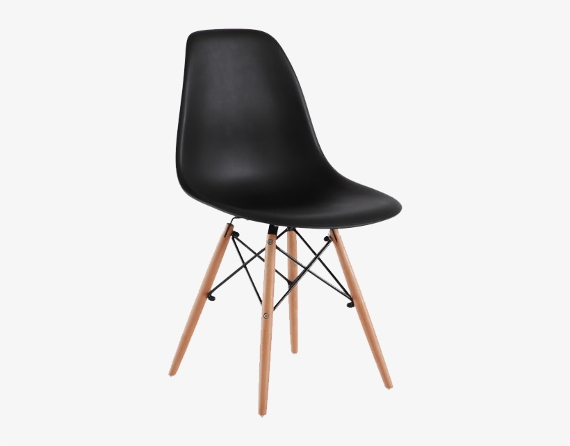 Silla Negra - Dsw Eames Black Chair, transparent png download