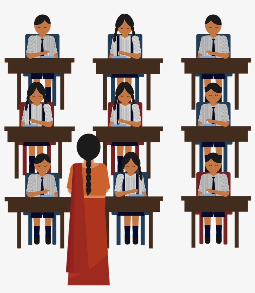 Image Of A Teacher Teaching A Bunch Of Student At The - Teacher, transparent png download