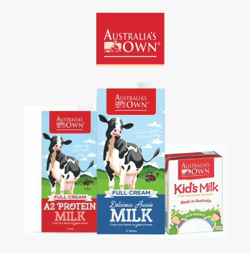 Australia's Own Full Cream Milk, transparent png download